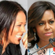 Professor Saida Grundy; first lady Michelle Obama
Twitter; Ben Gabbe/Getty Images